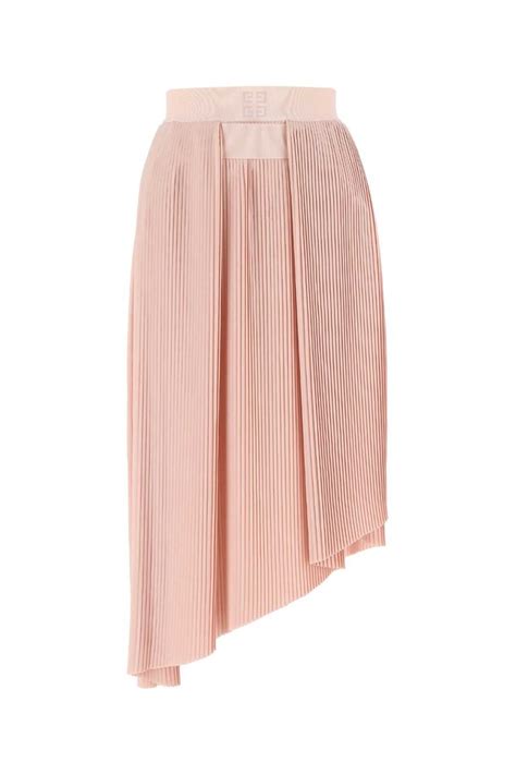 Shop Givenchy Asymmetrical Pleated Skirt 